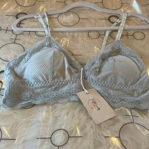 Light Sky Blue LACE BRALETTE IN light Blue